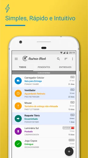 Rastreador Correios Encomendas screenshot 1