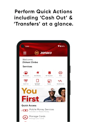 ZANACO Mobile Banking screenshot 2