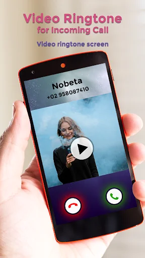 Video Ringtone for Incoming Ca screenshot 1