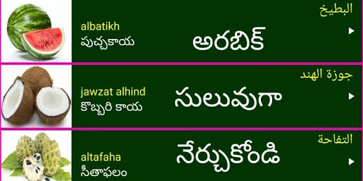 Learn Arabic from Telugu
