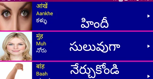 Learn Hindi from Telugu screenshot 1