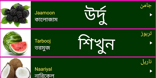 Learn Urdu From Bangla