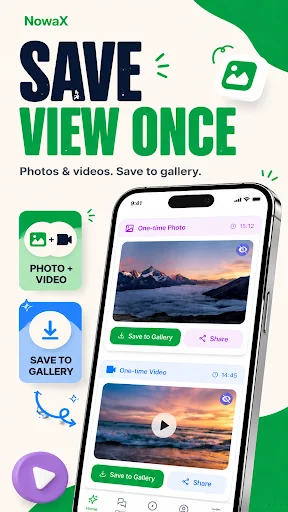 NowaX : One Time Photo Saver