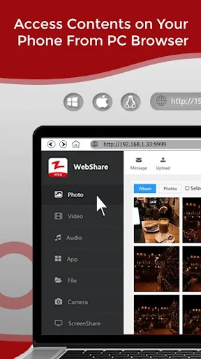 Zapya WebShare - File Sharing  screenshot 1