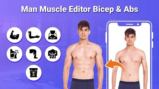 Man Muscle Editor: Bicep & Abs