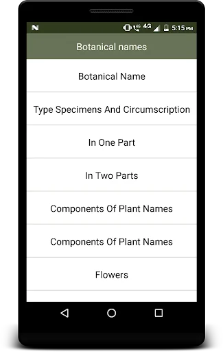 Botanical names - Offline