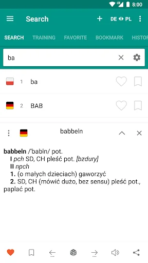 German-polish dictionary