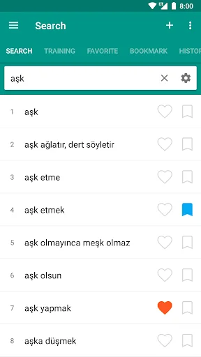 Turkish dictionary - offline screenshot 3