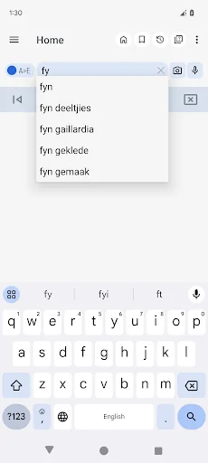 English Afrikaans Dictionary screenshot 4