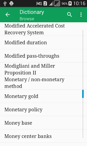 Accounting Dictionary Offline screenshot 1