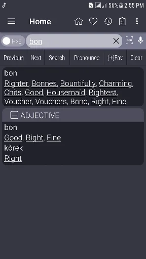Haitian Creole Dictionary screenshot 2