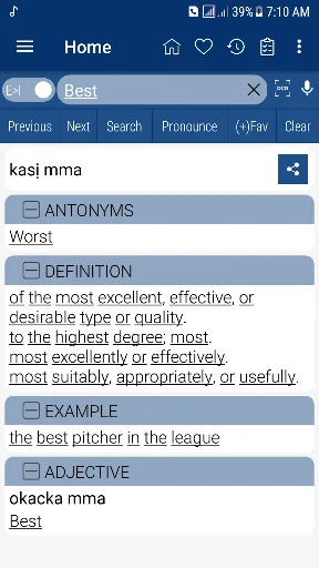 English Igbo Dictionary screenshot 1