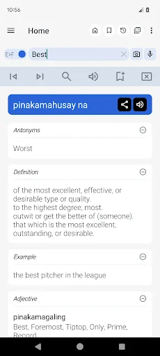 English Filipino Dictionary screenshot 1
