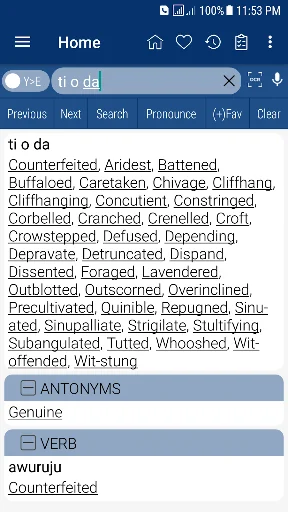 English Yoruba Dictionary screenshot 2