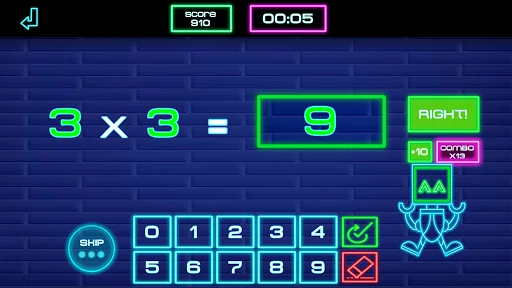 Times tables for kids & MATH-E
