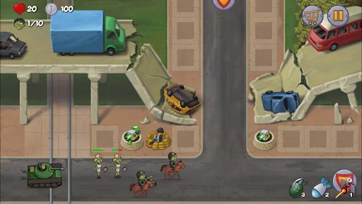 Zombie Town Survival Defense screenshot 1