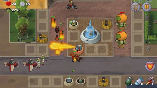 Zombie Town Survival Defense screenshot 2