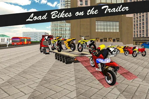 Bike Transport Truck 3D