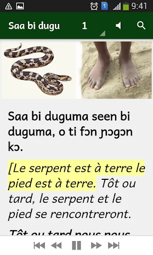 Proverbes dioula avec audio