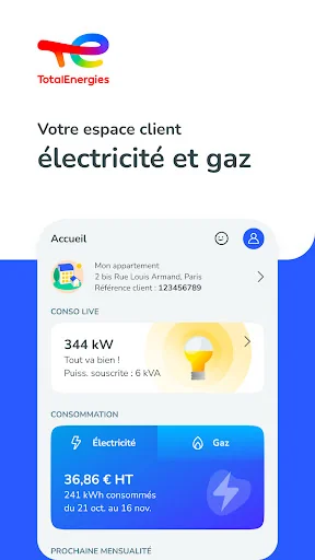 TotalEnergies Electricité&Gaz screenshot 1