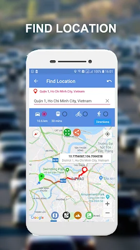 Maps Route Finder screenshot 1