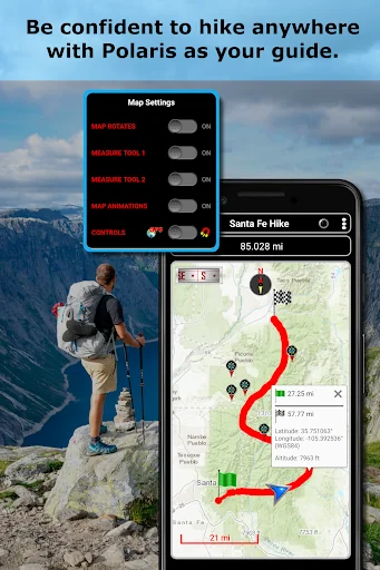 Polaris GPS Hike, Bike, Marine screenshot 1