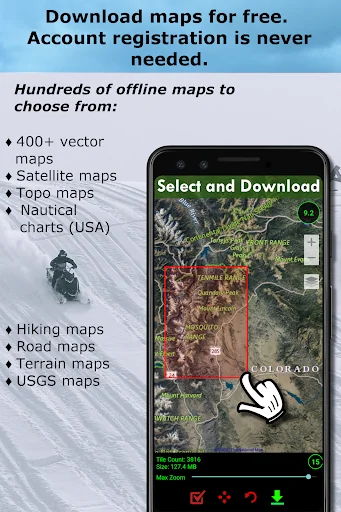 Polaris GPS Hike, Bike, Marine screenshot 2