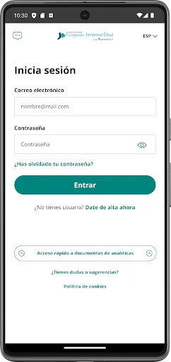 H. U. Fundación Jimenez Díaz screenshot 1