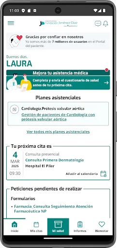 H. U. Fundación Jimenez Díaz screenshot 2