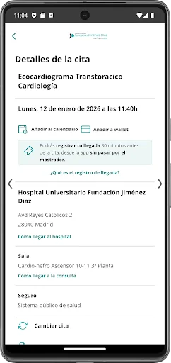 H. U. Fundación Jimenez Díaz screenshot 4