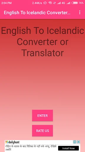 English To Icelandic Converter