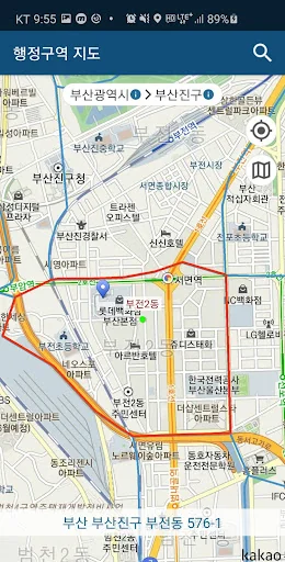 행정구역 지도 - 행정 & 법정 & 학구도 screenshot 3