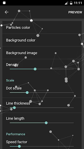 Particle Constellations Live W screenshot 2
