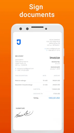 Signature App: PDF Form Filler