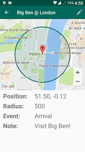 Arriving Departure Reminder