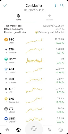CoinMaster - Bitcoin Ethereum  screenshot 2