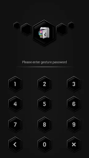 AppLock Theme Black screenshot 2