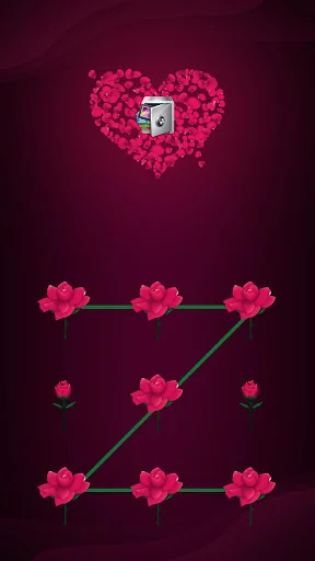 AppLock Theme Rose screenshot 1