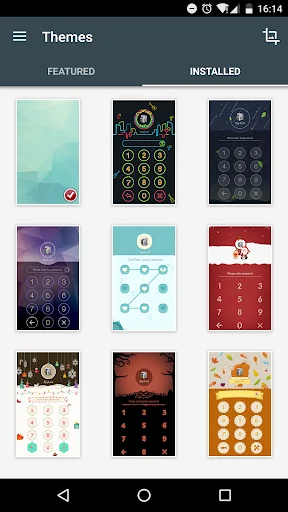 AppLock Theme SilentNight screenshot 3