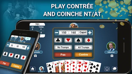 Blot Belote Coinche Online screenshot 2