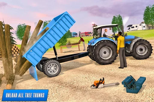 Tractor trolley :Tractor Games screenshot 2