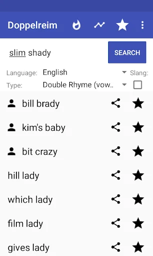 Rhymes for Rap (Multisyllabic)