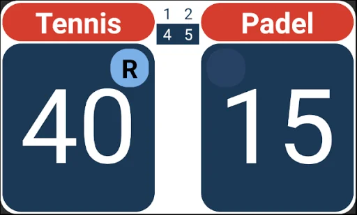 Score Tennis/Padel screenshot 1