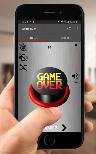 Game Over Button