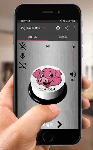 Pig Oink Button