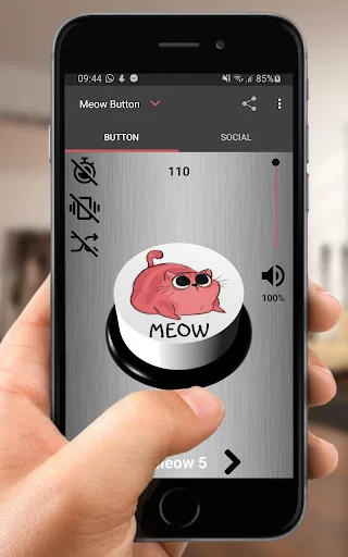 Cat Kitten Meow Button