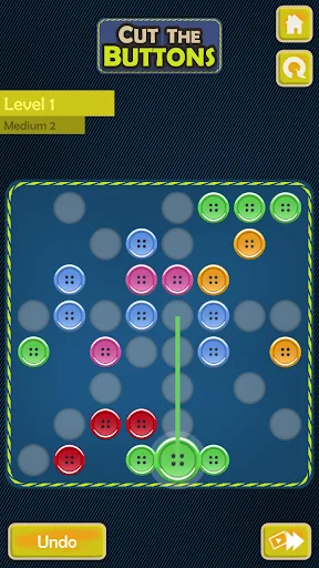 Cut the Buttons Logic Puzzle screenshot 1