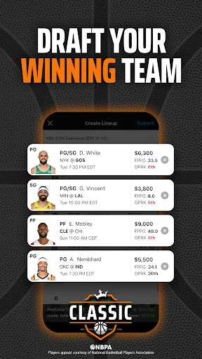 DraftKings Fantasy Sports screenshot 3