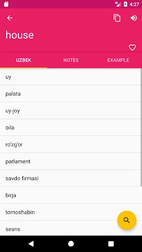Uzbek English Dictionary & Tra screenshot 2