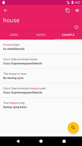 Uzbek English Dictionary & Tra screenshot 3